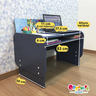 kit mesa grande com cadeira infantil com regulagem azul 10
