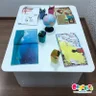 mesa com regulagem de altura para quatro criancas 3