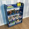 organizador de brinquedos azul 4 prateleiras 4cxp 2cxg 1