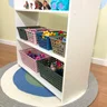 organizador infantil de brinquedos com 4 prateleiras acompanha 4 caixas one grande e 2 caixas one maxi 4