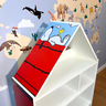 casinha estante para brinquedos e livros snoopy 2