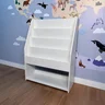 organizador de livros com prateleira de brinquedos 2