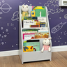 organizador de livros infantil pequeno de chao cinza 3