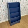 organizador de livros infantil pequeno de chao azul 2