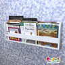 organizador de livros infantil montessori de parede 80 cm de largura