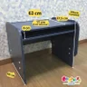 mesa infantil pequena com regulagem de altura azul 3