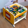 mesa infantil lego pequena com tema 4 caixas one grande 4