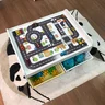 mesa infantil para brincar com tema pista e 4 caixas 3