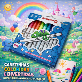 canetinha hidrografica sylvapen teen 12 cores principal