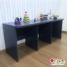 rack infantil para 3 baus organizador na cor azul 2