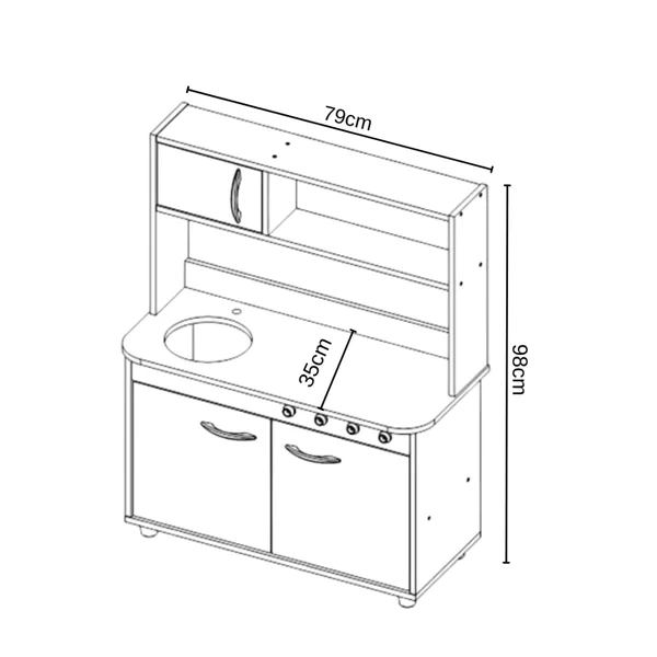 mini cozinha infantil arco iris 7