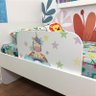 protetor de cama infantil lateral branco tema personalizado 6