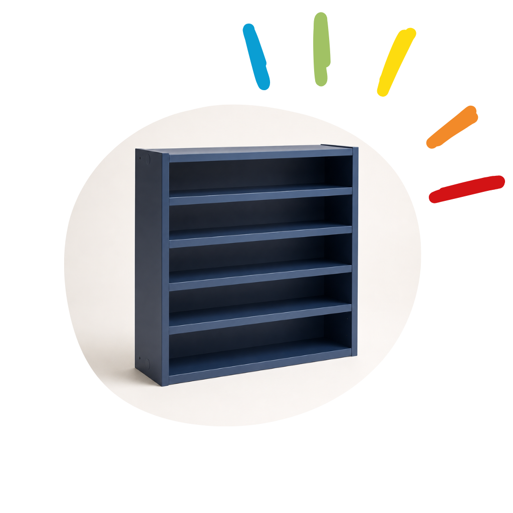 organizador de carrinhos 42cm largura azul 9